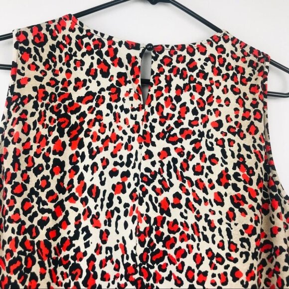 Suzy  Shier Animal print pleated blouson top size L - Picture 11 of 13